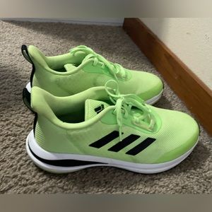 Neon Green Adidas Tennis Shoes Size 6 1/2 in GOOD Condition